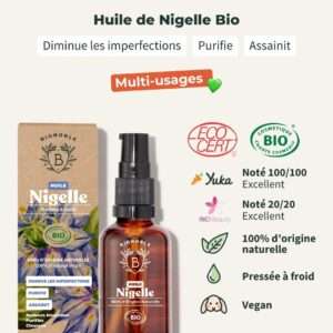 Huile de nigelle bio : bienfaits et utilisations pour votre santé