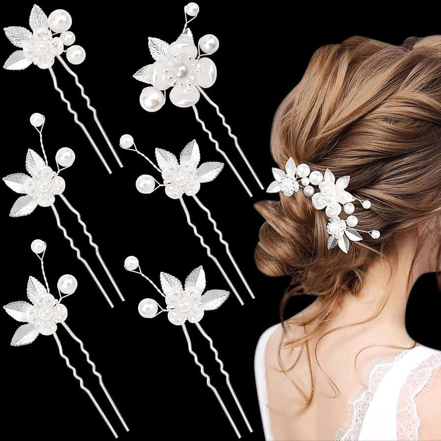 découvrez notre sélection d'accessoires cheveux pour mariée, alliant élégance et raffinement pour sublimer votre coiffure le jour j.