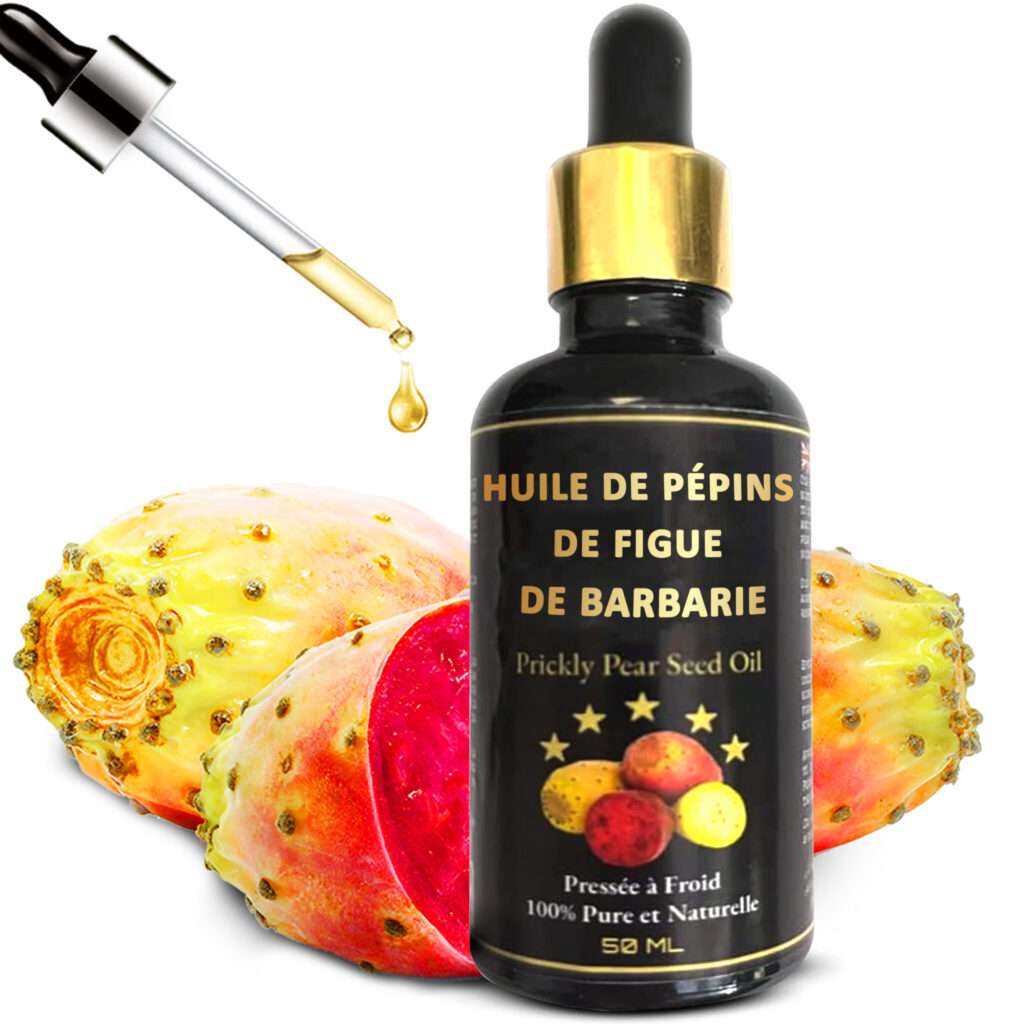 découvrez les bienfaits de l'huile de pépin de figue de barbarie pour le visage : une huile naturelle riche en nutriments qui nourrit, hydrate et protège la peau en profondeur.