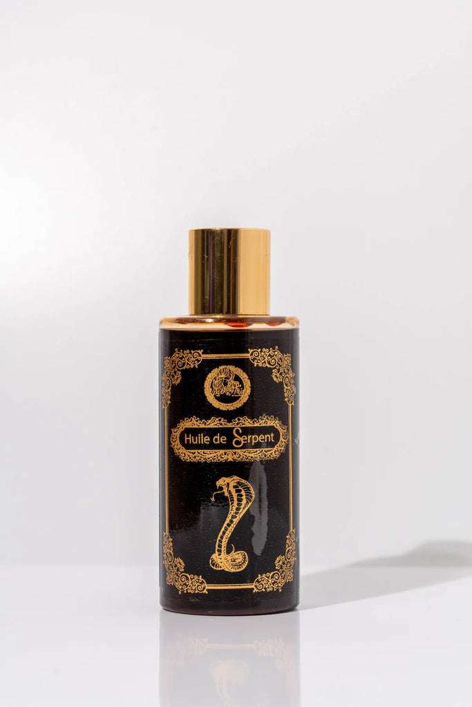 découvrez les bienfaits de l'huile de serpent pour vos cheveux : nourrissante, réparatrice et stimulante, elle aide à renforcer et embellir votre chevelure naturellement.