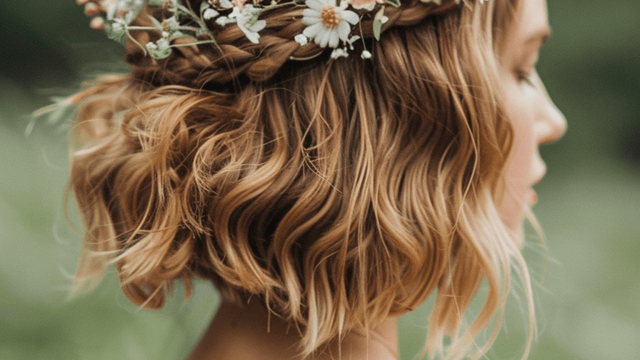 découvrez des coiffures bohèmes pour mariage spécialement conçues pour les cheveux courts, alliant élégance naturelle et style décontracté pour un look unique le jour j.