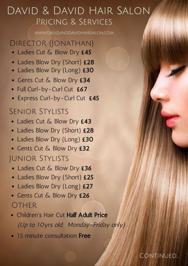 découvrez les tarifs du salon de coiffure diagonal pour l'année . des prestations de qualité à prix compétitifs pour sublimer votre style.