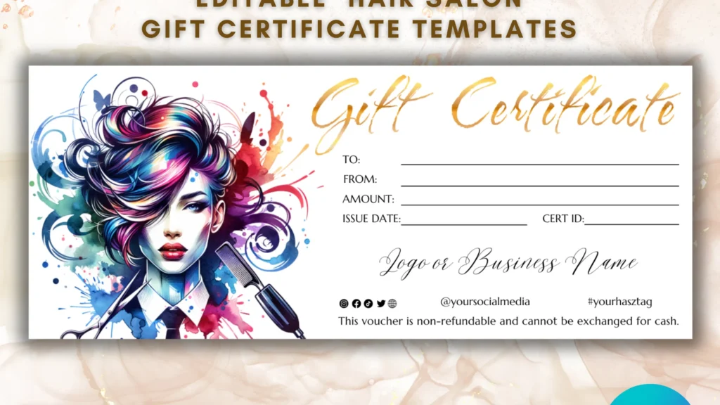 offrez une carte cadeau pour notre salon de coiffure, le cadeau parfait pour choyer vos proches avec une expérience capillaire personnalisée.