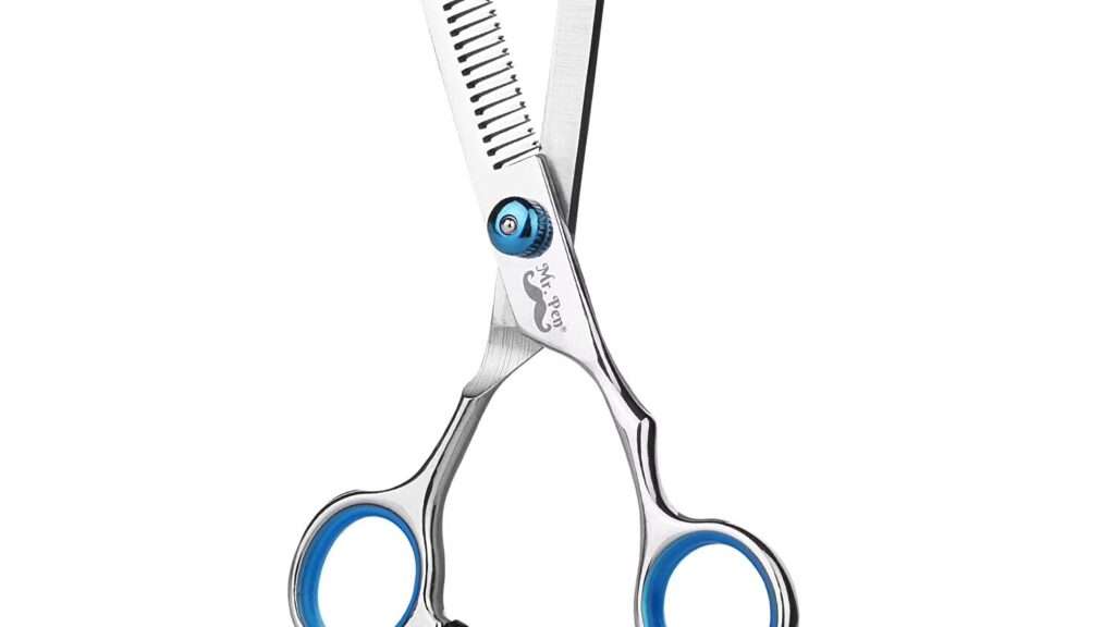 ciseaux à effiler professionnels pour une coupe précise et un style naturel. idéals pour coiffeurs et particuliers cherchant à texturiser les cheveux avec facilité.