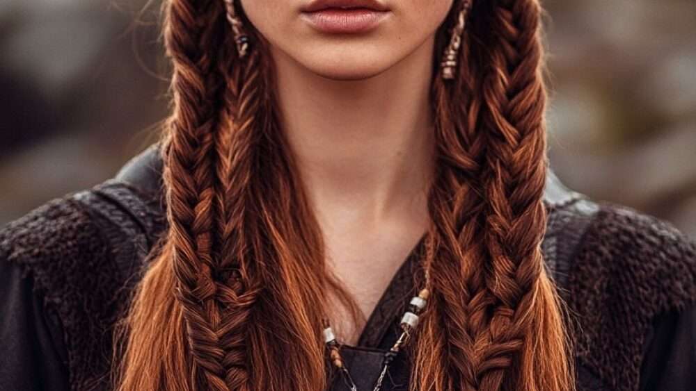 découvrez des coiffures vikings pour femmes aux cheveux mi-longs, alliant style authentique et modernité pour un look audacieux et original.