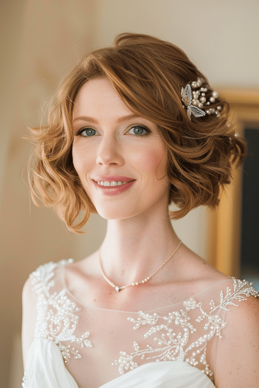 découvrez des coiffures de mariage bohémiennes courtes, élégantes et naturelles, parfaites pour un style chic et décontracté le jour j.