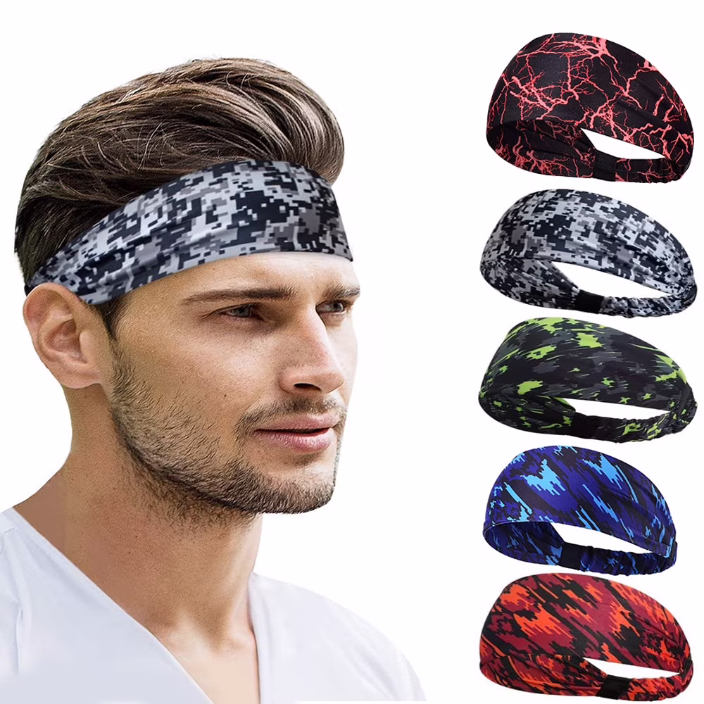 bandeau homme confortable et stylé, idéal pour le sport et un look tendance au quotidien.