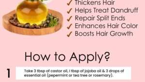 Les bienfaits de l&rsquo;huile de ricin pour des cheveux forts et brillants
